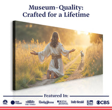 Load image into Gallery viewer, Jesus Protects The Lamb From Wolves Faith Wall Art IX