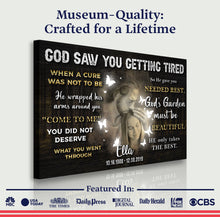 Load image into Gallery viewer, Personalized God Saw You Getting Tired Memorial Sign IV
