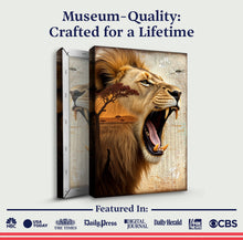 Load image into Gallery viewer, Lion Double Exposure Wall Art