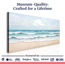 Load image into Gallery viewer, Serene Ocean Wave Coastal Wall Art