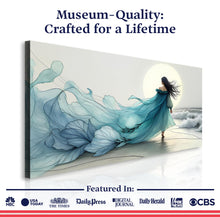 Load image into Gallery viewer, Swirling Winds by the Ocean Abstract Wall Art