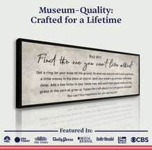 Load image into Gallery viewer, Find The One You Can't Live Without Family Sign III
