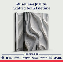 Load image into Gallery viewer, Modern Monochrome Waves Abstract Wall Art