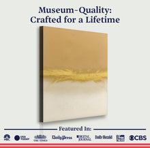 Load image into Gallery viewer, Minimalist White And Gold Wall Art