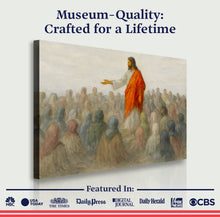Load image into Gallery viewer, Jesus Speaking To Crowd Faith Wall Art III