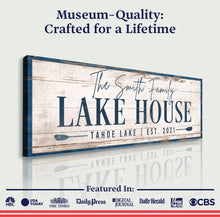 Load image into Gallery viewer, Personalized Lake House Sign V