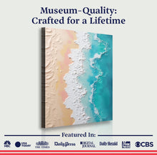 Load image into Gallery viewer, 3D Minimalist Pink and Blue Ocean Wall Art