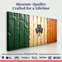 Load image into Gallery viewer, Irish Shamrock Glory Wooden Flag Wall Art II