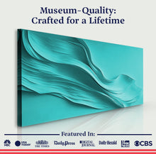 Load image into Gallery viewer, Turquoise Minimalist Wall Art