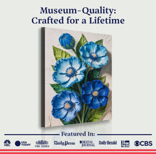 Load image into Gallery viewer, Blue Blossom Bouquet Wall Art