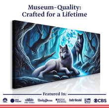 Load image into Gallery viewer, 3D Wolves Wall Art
