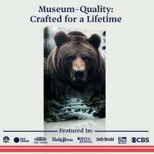 Load image into Gallery viewer, Grizzly Bear Double Exposure Wall Art