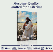 Load image into Gallery viewer, Jesus Hugging Woman Faith Wall Art