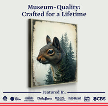 Load image into Gallery viewer, Squirrel Double Exposure Wall Art
