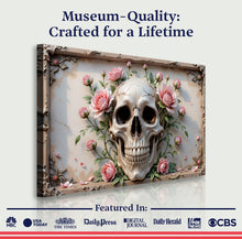 Load image into Gallery viewer, 3D Rose And Skull Wall Art V