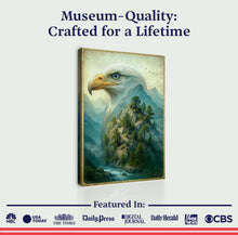 Load image into Gallery viewer, Eagle Over The Canyon Double Exposure Wall Art