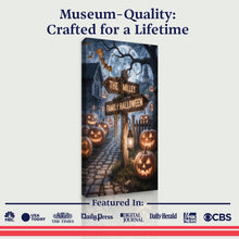 Load image into Gallery viewer, Personalized Family Name Street Sign Halloween Wall Art