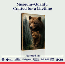 Load image into Gallery viewer, Path of the Wild Kin Bear and Cub Wall Art