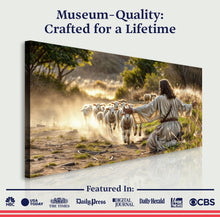 Load image into Gallery viewer, Jesus Protects The Lamb From Wolves Faith Wall Art VIII