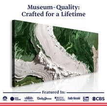 Load image into Gallery viewer, Green Rivers Abstract Wall Art IV