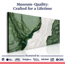 Load image into Gallery viewer, Green Rivers Abstract Wall Art V