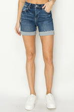 Load image into Gallery viewer, RISEN High Rise Cuffed Denim Shorts