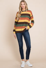 Load image into Gallery viewer, BOMBOM Multi-Color Striped Knit Top