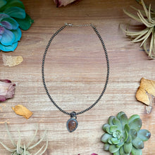 Load image into Gallery viewer, FREE Sterling Silver Necklace + MJ Brown Wild Horse Teardrop Charm