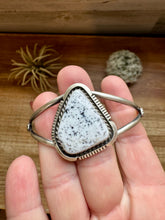 Load image into Gallery viewer, Cuff Bracelet- White Buffalo and Sterling silver