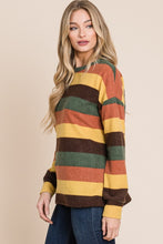 Load image into Gallery viewer, BOMBOM Multi-Color Striped Knit Top