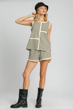 Load image into Gallery viewer, Umgee Round Neck Texture Striped Tank