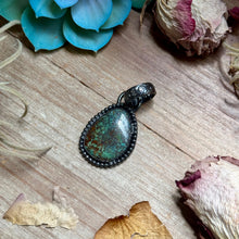 Load image into Gallery viewer, MJ Turquoise Pendant – Sterling Silver