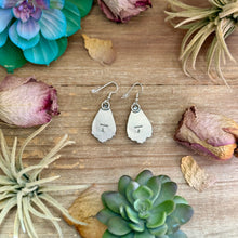 Load image into Gallery viewer, 62 - Sterling Silver Red Spiny Oyster Dangle Earrings by Shay Pfeiffer