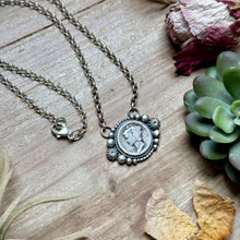 Load image into Gallery viewer, 93 - Sterling Silver Mercury Dime Fixed Chain Necklace by Jason Ogg