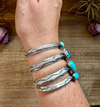 Load image into Gallery viewer, Turquoise Cuff Bracelet – Sterling Silver