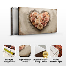 Load image into Gallery viewer, 3D Floral Heart Wall Art III