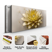Load image into Gallery viewer, Golden Lotus Minimalist Abstract Wall Art III