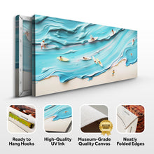 Load image into Gallery viewer, Abstract Aerial View Beach Wall Art