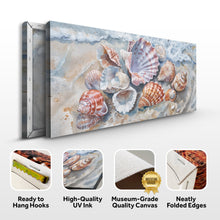 Load image into Gallery viewer, Sea Shells Modern Coastal Wall Art