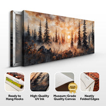 Load image into Gallery viewer, Rustic Forest Sunset Wall Art