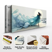 Load image into Gallery viewer, Swirling Winds by the Ocean Abstract Wall Art