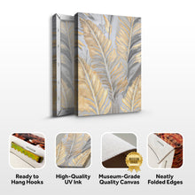 Load image into Gallery viewer, Luxury Gold and Silver Leaf Wall Art