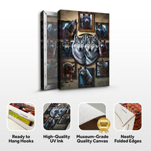 Load image into Gallery viewer, 3D Wolf Collage Wall Art