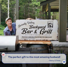 Load image into Gallery viewer, Backyard Bar &amp; Grill Sign XVI