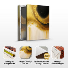 Load image into Gallery viewer, Minimalist Black and Gold Wall Art