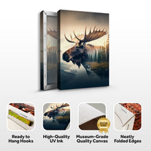 Load image into Gallery viewer, Moose Double Exposure Wall Art