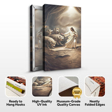 Load image into Gallery viewer, Jesus Protects The Lamb From Wolves Faith Wall Art VII