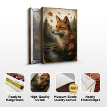 Load image into Gallery viewer, Autumn Fox Double Exposure Wall Art