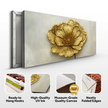 Load image into Gallery viewer, Golden Dandelion Minimalist Abstract Wall Art VI