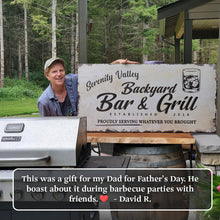 Load image into Gallery viewer, Backyard Bar &amp; Grill Sign